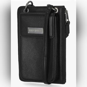 Harley-Davidson Women's Classic Phone Case Leather Crossbody Purse (NWOT)